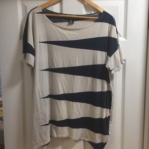 Triangle striped tee- unique! The Furies